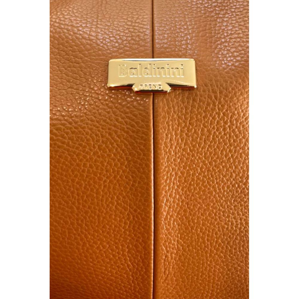 Baldinini Trend Brown Leather Women Shoulder Bag