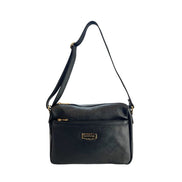 Baldinini Trend Black Leather Women Crossbody Bag