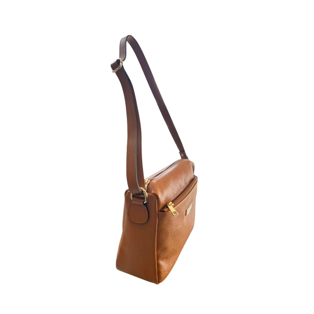 Baldinini Trend Brown Leather Women Crossbody Bag