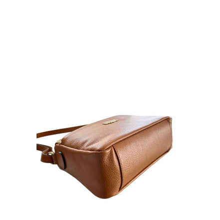 Baldinini Trend Brown Leather Women Crossbody Bag
