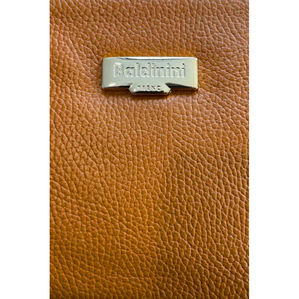 Baldinini Trend Brown Leather Women Crossbody Bag