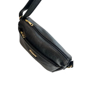 Baldinini Trend Black Leather Women Crossbody Bag