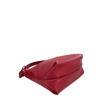 Baldinini Trend Red Leather Women Shoulder Bag