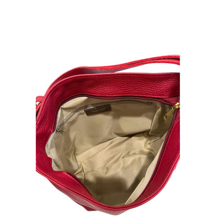 Baldinini Trend Red Leather Women Shoulder Bag