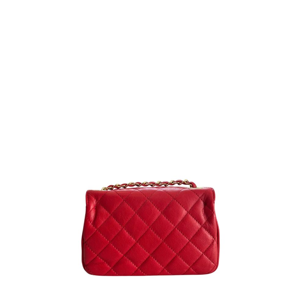 Baldinini Trend Red Leather Women Crossbody Bag