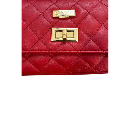 Baldinini Trend Red Leather Women Crossbody Bag
