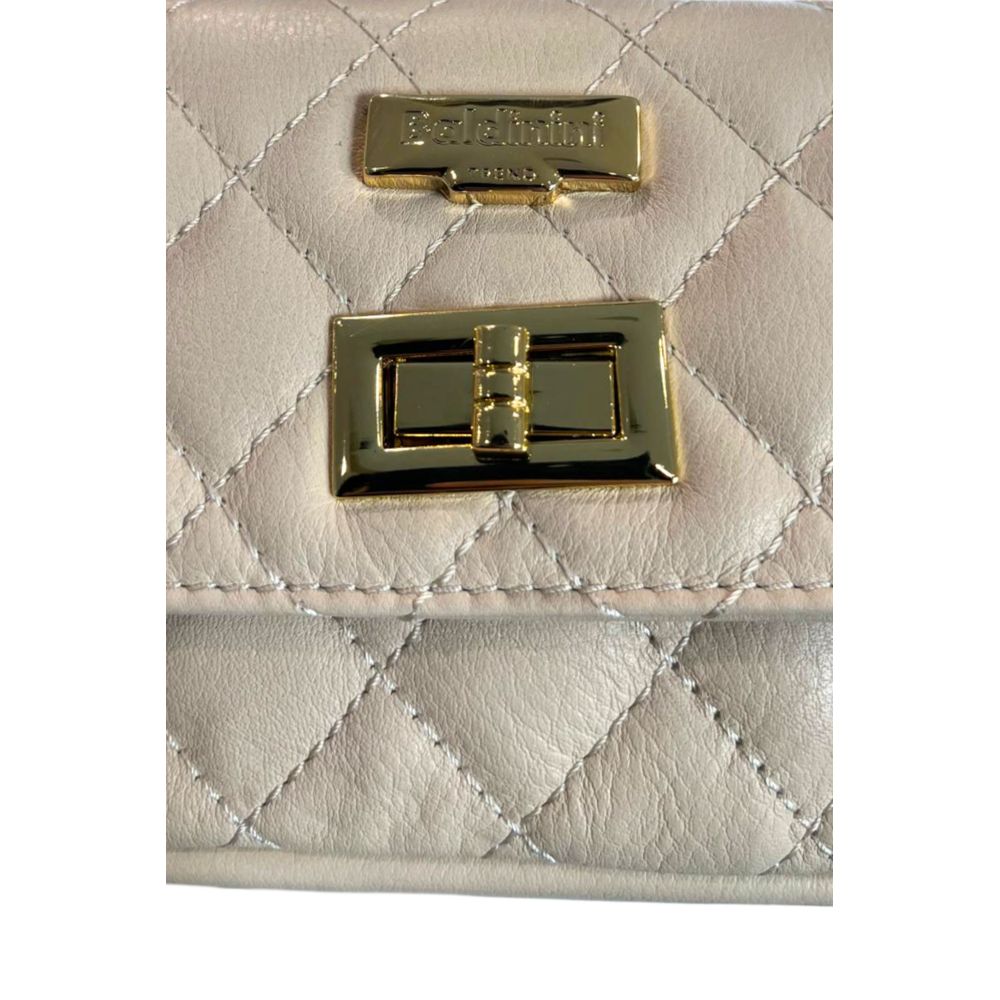 Baldinini Trend Beige Leather Women Bag