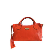 Baldinini Trend Orange Leather Women Handbag