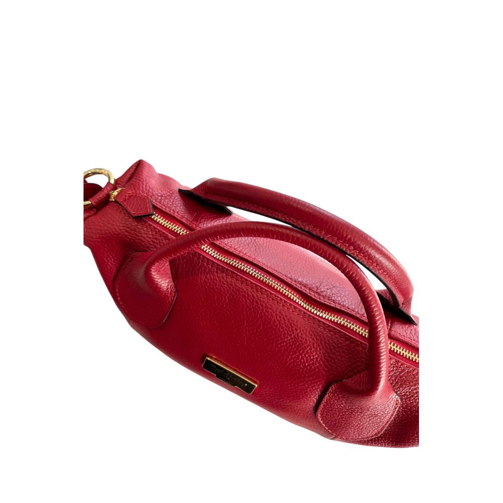 Baldinini Trend Red Leather Women Handbag