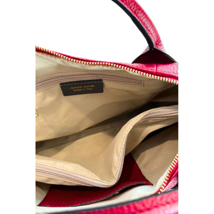 Baldinini Trend Red Leather Women Handbag