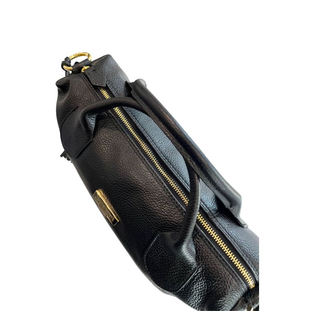 Baldinini Trend Black Leather Women Handbag