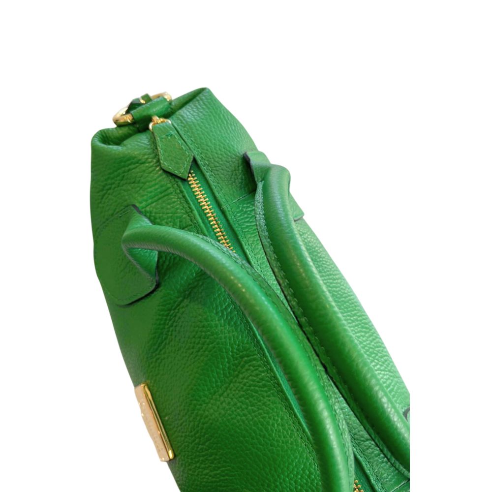 Baldinini Trend Green Leather Women Handbag