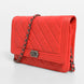 Chanel Boy Wallet on Chain Κόκκινο Δέρμα Αρνιού