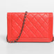 Chanel Boy Wallet on Chain Κόκκινο Δέρμα Αρνιού