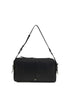 PINKO Black Calf Leather Bos Taurus Shoulder Bag