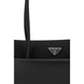 Prada Black Calf Leather Bos Taurus Shoulder Bag
