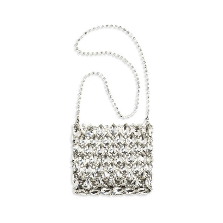 Self-Portrait Silver Polyester Shoulder Bag