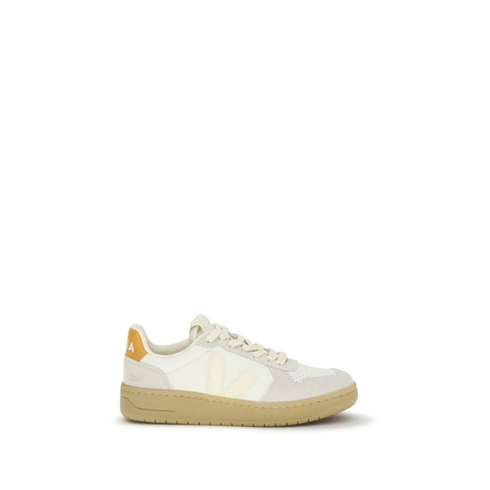 Veja White Calf Leather Bos Taurus Low Top Sneakers