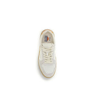 Veja White Calf Leather Bos Taurus Low Top Sneakers