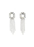 Self-Portrait Silver Brass Earrings