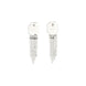 Self-Portrait Silver Brass Earrings