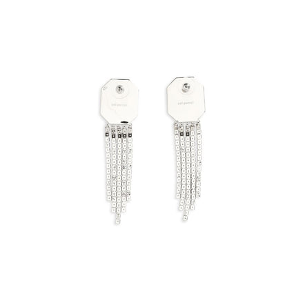 Self-Portrait Silver Brass Earrings
