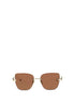 Valentino Garavani Brown Metal Sunglasses