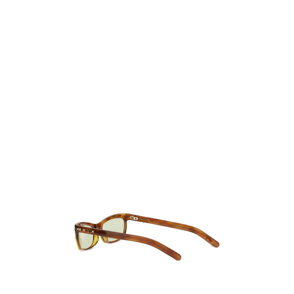 Valentino Garavani Brown Acetate Sunglasses
