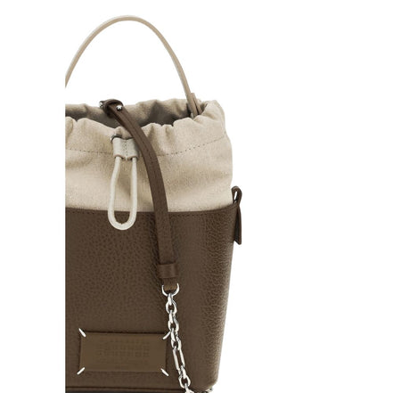 Maison Margiela Brown Calf Leather Bos Taurus Backet Bag