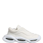 Dolce & Gabbana White Slip On Wave Low Top Sneakers Shoes