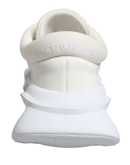 Dolce & Gabbana White Slip On Wave Low Top Sneakers Shoes