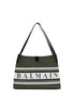 Balmain Black Cotton Shoulder Bag
