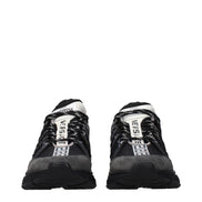 Versace Black Fabric Athletic Sneakers