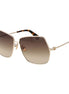 Max Mara Gold Metal Sunglasses