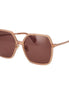 Max Mara Orange Acetate Sunglasses