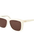 Max Mara White Acetate Sunglasses