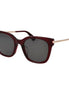 Max Mara Burgundy Acetate Sunglasses