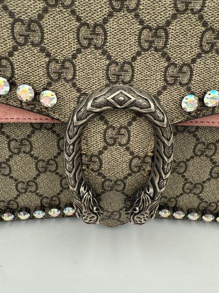 Gucci GUCCI DIONYSUS GG Supreme with Diamantes Handbag