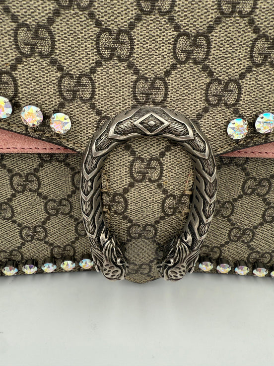 Gucci GUCCI DIONYSUS GG Supreme with Diamantes Handbag