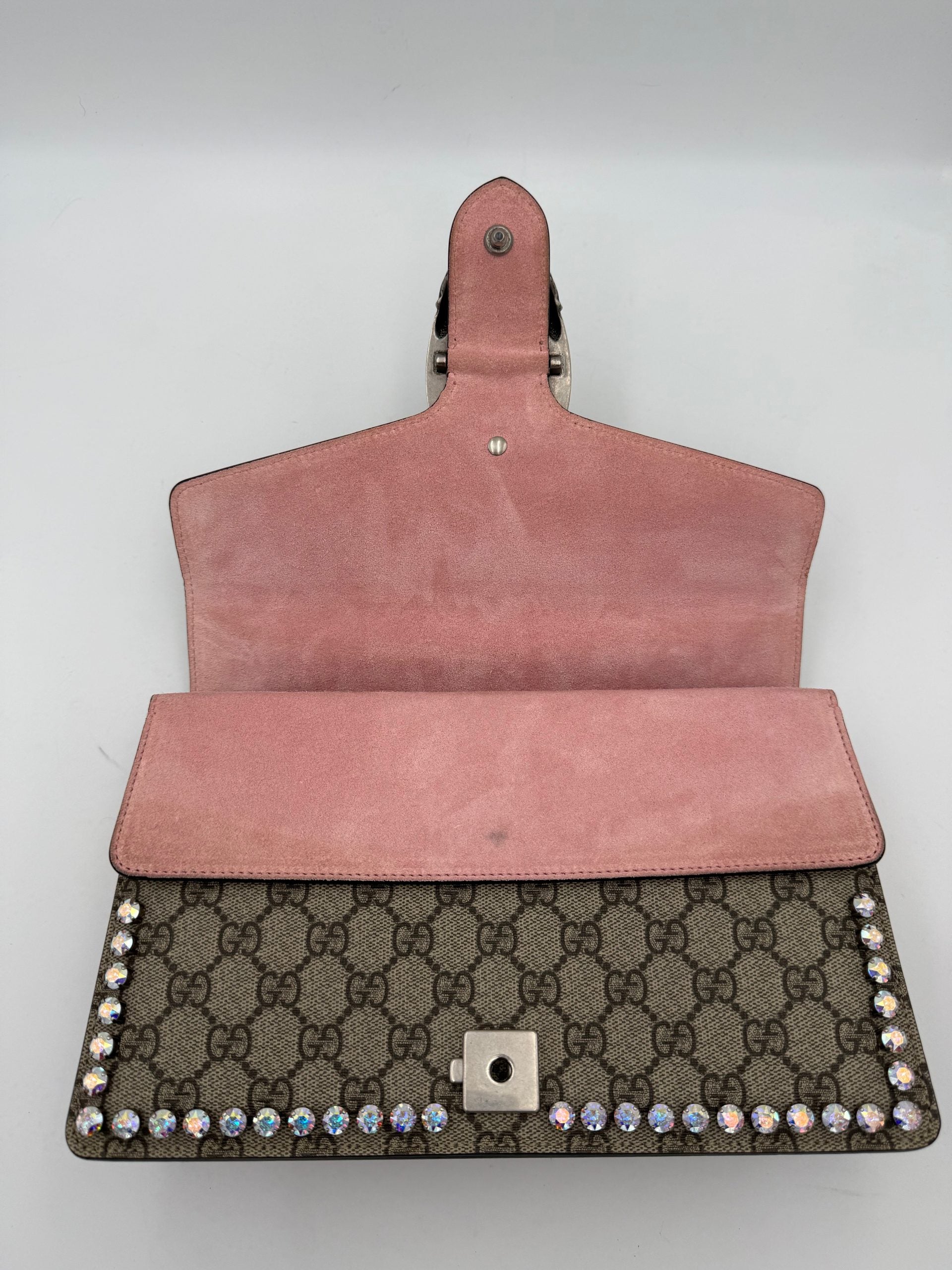 Τσάντα χειρός Gucci GUCCI DIONYSUS GG Supreme με διαμάντια