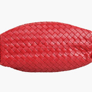 Bottega Veneta Red Intrecciato Leather Tote Bag