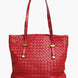Bottega Veneta Red Intrecciato Leather Tote Bag