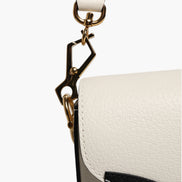 Gucci x Adidas Horsebit 1955 White Black Calfskin Leather Shoulder Bag