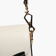 Gucci x Adidas Horsebit 1955 White Black Calfskin Leather Shoulder Bag