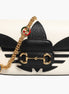 Gucci x Adidas Horsebit 1955  White Black Calfskin Leather Shoulder Bag