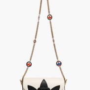 Gucci x Adidas Horsebit 1955  White Black Calfskin Leather Shoulder Bag