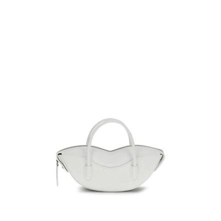 Fiorucci White Calf Leather Bos Taurus Shoulder Bag