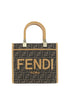 Fendi Brown Fabric Shoulder Bag