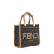 Fendi Brown Fabric Shoulder Bag
