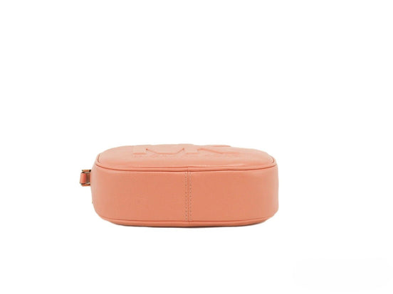 Μεσαία Τσάντα Crossbody Michael Kors Jet Set Travel Sherbert από Δέρμα σε Οβάλ Σχήμα για Κάμερα
